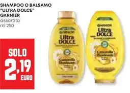 Panorama Shampoo o balsamo "ultra dolce" GARNIER offerta