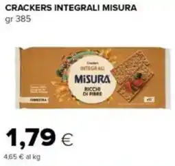 Oasi Crackers integrali MISURA offerta