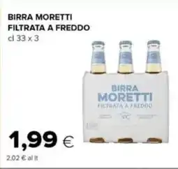 Oasi Birra moretti filtrata a freddo offerta