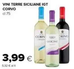 Oasi Vini terre siciliane IGT CORVO offerta