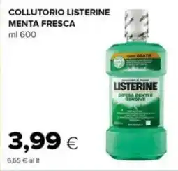 Oasi Collutorio listerine menta fresca offerta