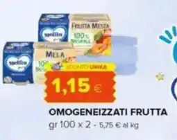 Oasi Omogeneizzati frutta Mellin offerta