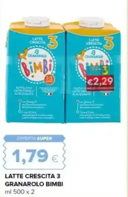 Oasi Latte crescita 3 granarolo bimbi offerta