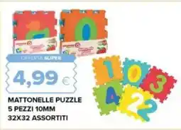 Oasi Mattonelle puzzle 5 pezzi 10mm 32x32 assortiti offerta
