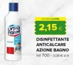 Oasi Disinfettante anticalcare azione bagno LYSO FORM offerta