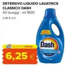 Oasi Detersivo liquido lavatrice classico DASH offerta