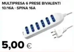 Oasi Multipresa 6 prese bivalenti 10/16A - SPINA 16A offerta