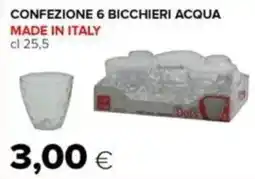 Oasi Confezione 6 bicchieri acqua offerta