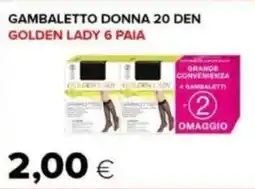 Oasi Gambaletto donna 20 den GOLDEN LADY 6 PAIA offerta