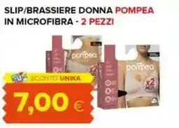 Oasi Slip/brassiere donna pompea in microfibra - 2 pezzi offerta