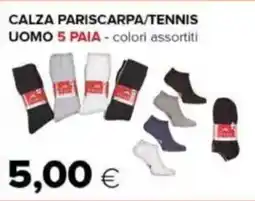 Oasi Calza pariscarpa/tennis uomo 5 paia offerta