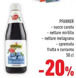 Conad Superstore PFANNER succo carota offerta