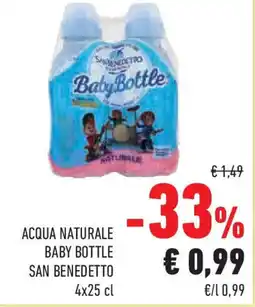 Conad Superstore Acqua naturale baby bottle SAN BENEDETTO offerta