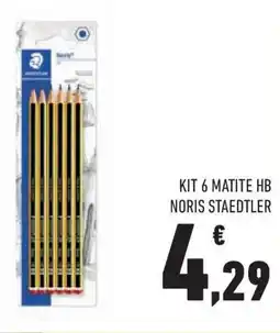 Conad Superstore Kit 6 matite hb noris STAEDTLER offerta