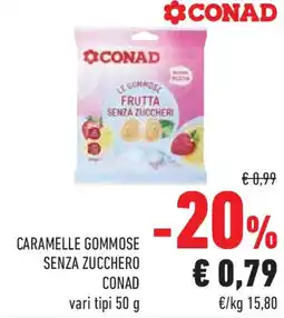Conad Superstore Caramelle gommose senza zucchero CONAD offerta