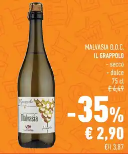 Conad Superstore Malvasia D.O.C. IL GRAPPOLO offerta