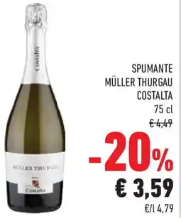 Conad Superstore Spumante müller thurgau COSTALTA offerta