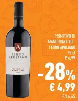 Conad Superstore Primitivo di manduria d.o.c. FEUDO APULIANO offerta