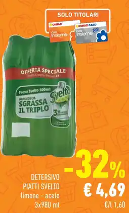 Conad Superstore Detersivo piatti SVELTO offerta