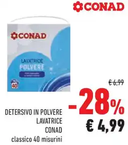 Conad Superstore Detersivo in polvere lavatrice CONAD offerta