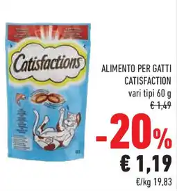 Conad Superstore Alimento per gatti CATISFACTION offerta