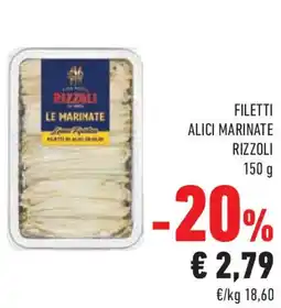 Conad Superstore Filetti alici marinate RIZZOLI offerta