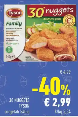Conad Superstore 30 nuggets TYSON offerta