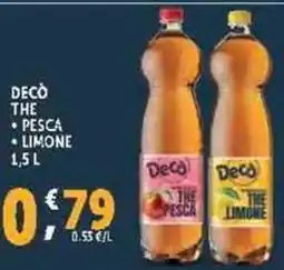 Deco Supermercati Decò the pesca-limone offerta