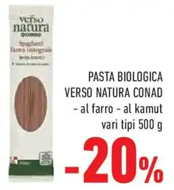 Conad Superstore Pasta biologica VERSO NATURA CONAD offerta