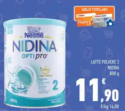Conad Superstore Latte polvere 2 nidina NESTLE offerta