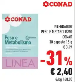 Conad Superstore Integratori peso e metabolismo CONAD offerta