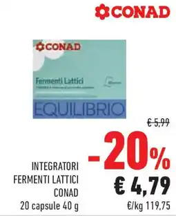 Conad Superstore Integratori fermenti lattici CONAD offerta