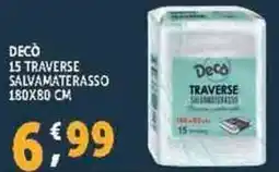 Deco Supermercati Decò 15 traverse salvamaterasso 180x80 cm offerta
