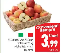 Conad Superstore Mele royal gala MELINDA offerta