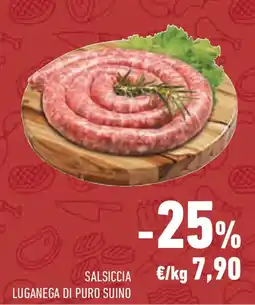 Conad Superstore Salsiccia luganega di puro suino offerta