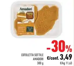 Conad Superstore Cotoletta sottile AMADORI offerta