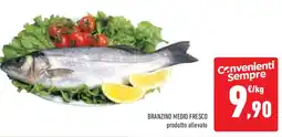 Conad Superstore Branzino medio fresco offerta