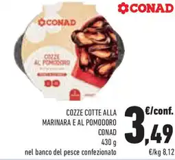 Conad Superstore Cozze cotte alla marinara e al pomodoro CONAD offerta