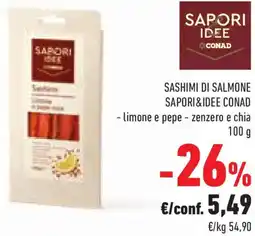 Conad Superstore Sashimi di salmone SAPORI&IDEE CONAD offerta
