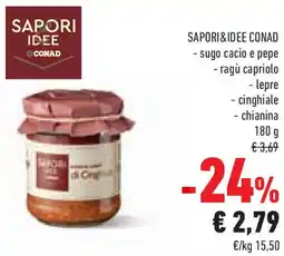 Conad Superstore SAPORI&IDEE CONAD - sugo cacio e pepe offerta