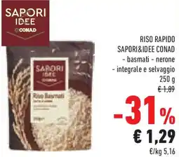 Conad Superstore Riso rapido SAPORI&IDEE CONAD offerta