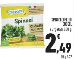 Conad Superstore Spinaci cubello OROGEL offerta