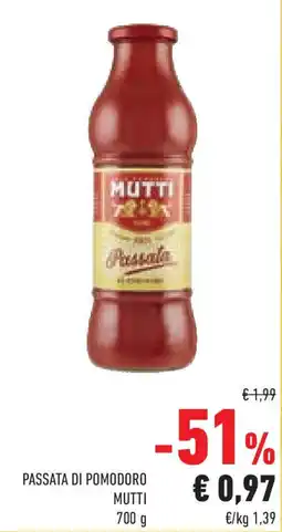 Conad Superstore Passata di pomodoro MUTTI offerta