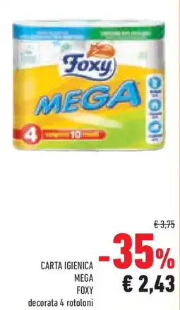 Conad Superstore Carta igienica mega FOXY offerta