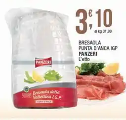 Sidis Bresaola punta d'anca IGP PANZERI offerta