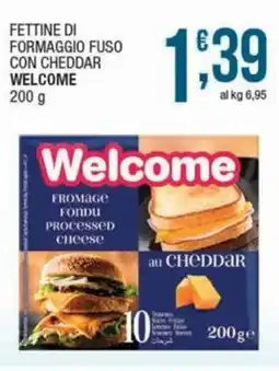 Sidis Fettine di formaggio fuso con cheddar WELCOME offerta