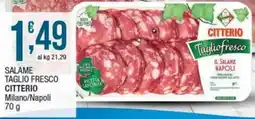 Sidis Salame taglio fresco CITTERIO offerta