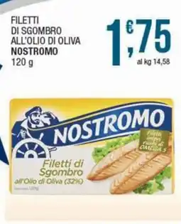 Sidis Filetti di sgombro all'olio di oliva NOSTROMO offerta