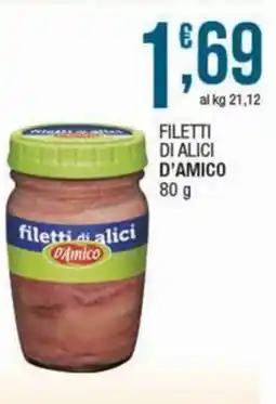 Sidis Filetti di alici D'AMICO offerta