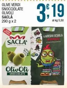 Sidis Olive verdi snocciolate olivoli SACLÀ offerta